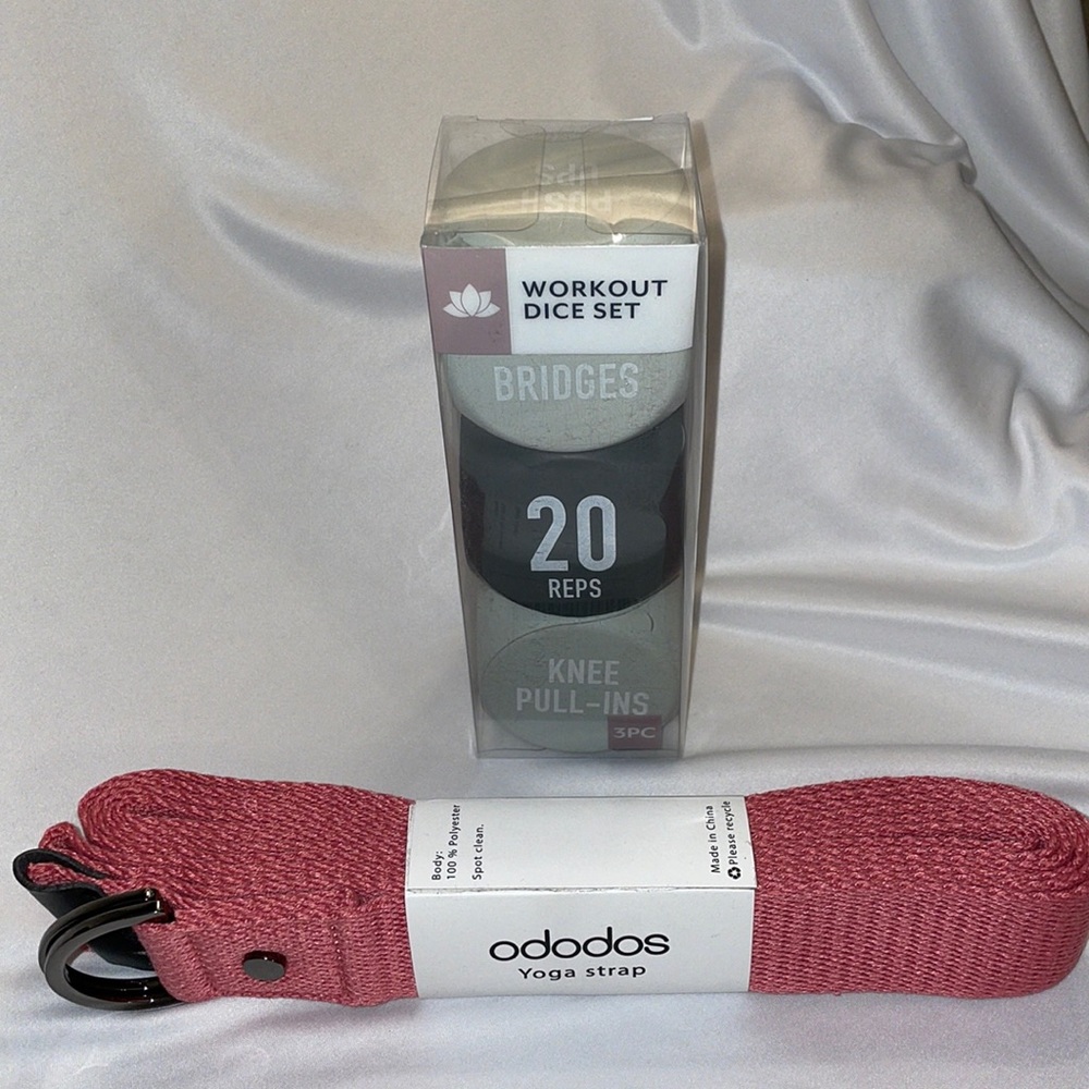 10’ Yoga Stretch Strap & Foam Workout Dice Set